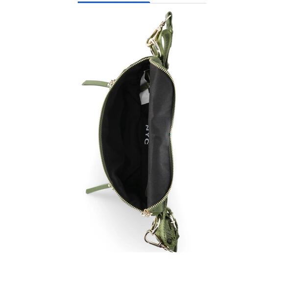 Madden NYC Women's Crossbody Belt Bag Multi Zipper Fanny Pack with Pouch, Green - Picture 2 of 2